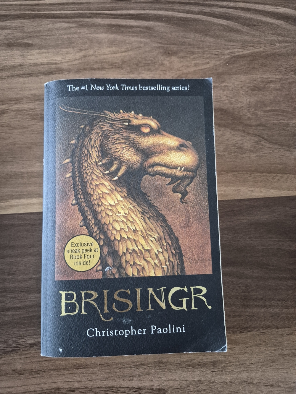 Brisingr by Christopher Paolini - Gold Dragon Cover